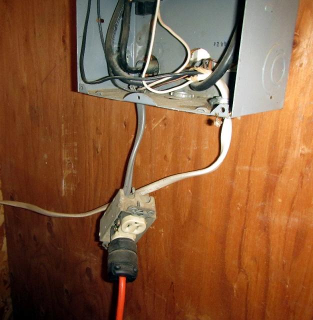 The ol drop receptacle installation