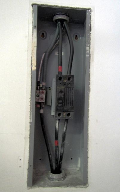 Missing Grounding Conductor (EGC) in Service Disconnect.